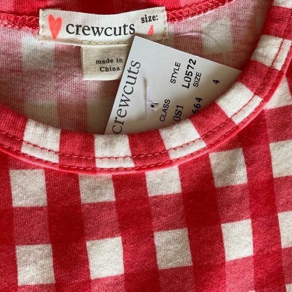 Crewcuts Drop Waist Gingham Dress, NWT - Picture 5 of 5